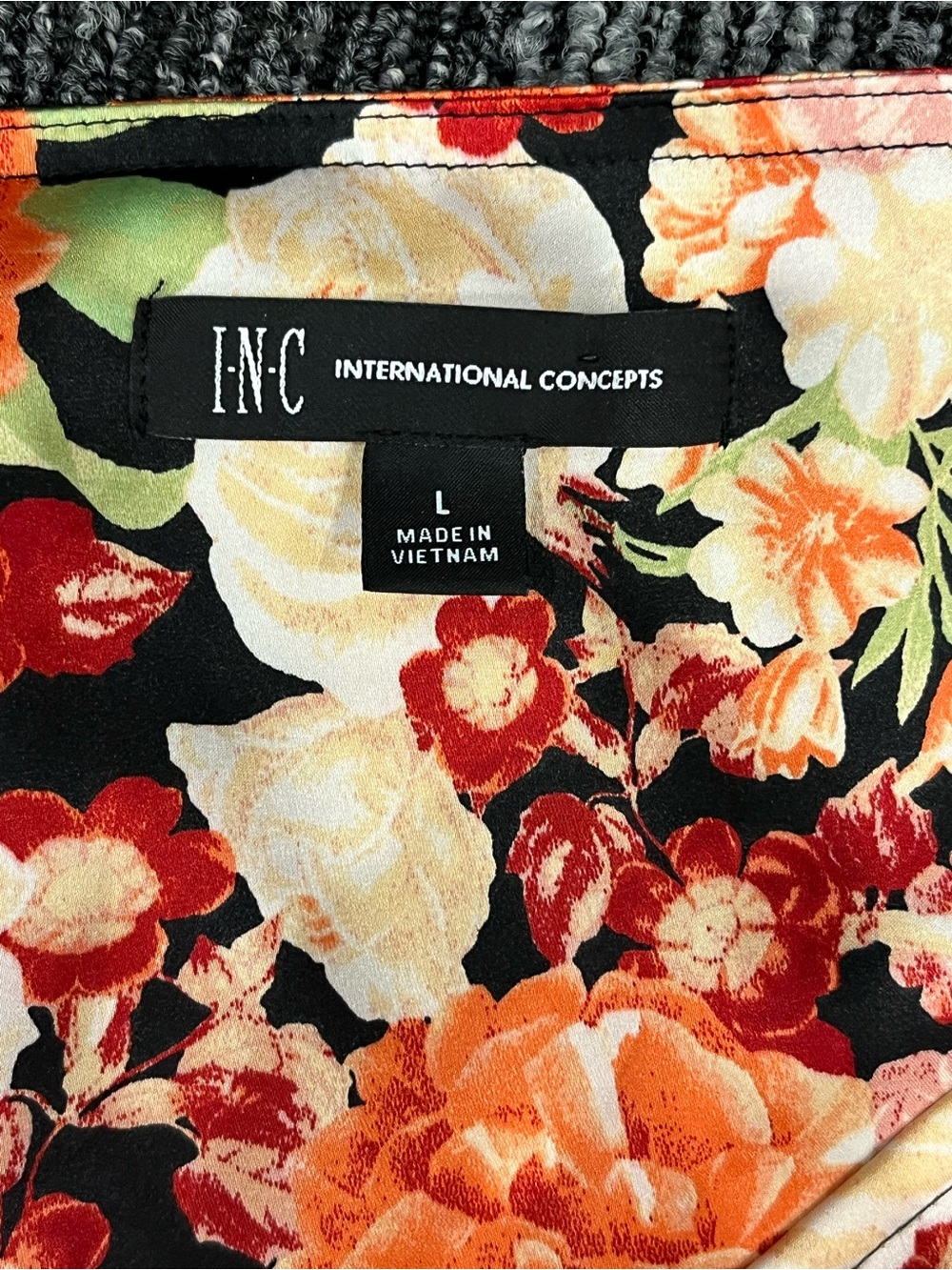 INC International Concepts | Emma Garden Womens Long Sleeve Blouse L - Picture 5 of 7